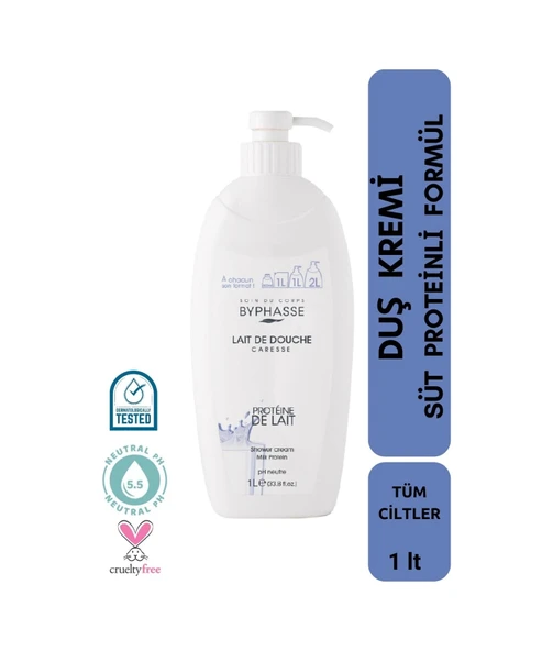 BYPHASSE Caresse Süt Proteini Özlü Duş Kremi 1000ml ürün görseli 1