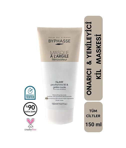 BYPHASSE Yenileyici ve Onarıcı Kil Maskesi 150ml ürün görseli 1