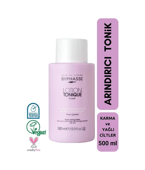 BYPHASSE Arındırıcı Tonik Karma ve Yağlı Ciltler 500ml ürün görseli 1