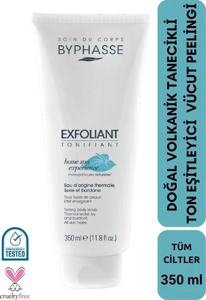 BYPHASSE Doğal Volkanik Tanecikli Ton Eşitleyici Vücut Peelingi 350ml ürün görseli 1