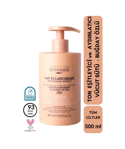 BYPHASSE Ton Eşitleyici Ve Aydınlatıcı Vücut Sütü - Buğday Özlü 500ml ürün görseli 1