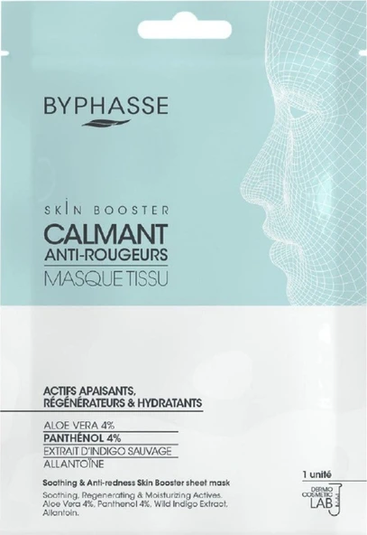BYPHASSE Yatıştırıcı ve Kızarıklık Karşıtı Skin Booster Kağıt Yüz Maskesi ürün görseli 1