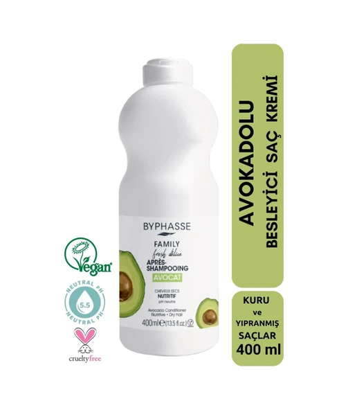 BYPHASSE Avokadolu Besleyici Saç Kremi 400ml ürün görseli 1