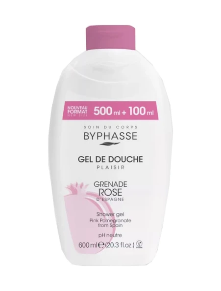 BYPHASSE Plaisir Pomegranate Pembe Nar Duş Jeli 600ml - Resim 4