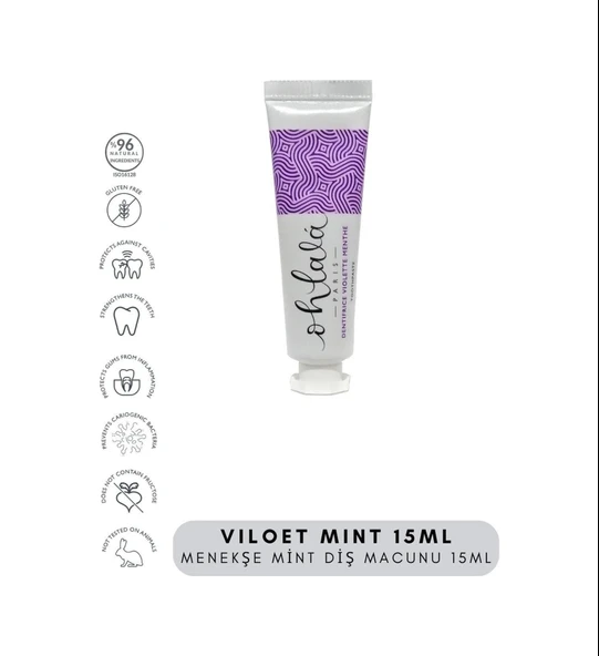 OHLALA Violet Mint (Menekşe-Nane)Diş Macunu 15ml ürün görseli 1
