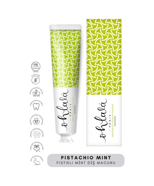OHLALA Pistachio Mint (Antep Fıstığı-Nane) Diş Macunu 75ml ürün görseli 1