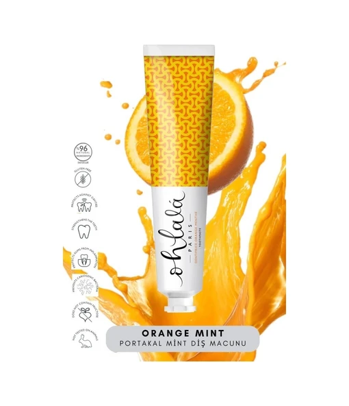 OHLALA Orange Mint (Portakal-Nane) Diş Macunu 75ml - Resim 3
