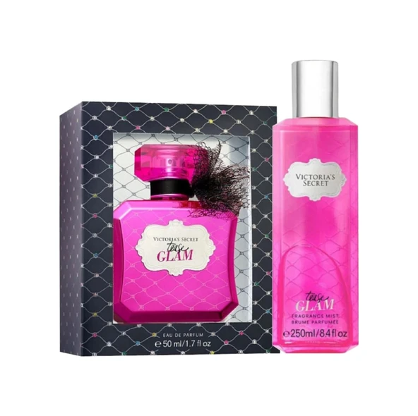 Victoria's Secret Tease Glam Edp 50 ml Kadın Parfüm 250 ml Vücut Spreyi 2li Set ürün görseli 1