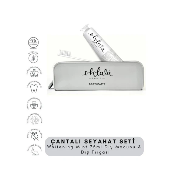 OHLALA Whitening 75 ml + Dental Luxe Diş Fırçası Premium Seyahat seti ürün görseli 1