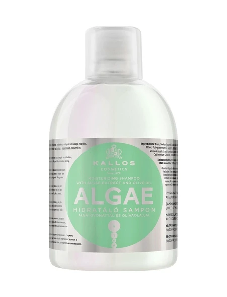 Kallos Cosmetics Algae 1000ml Yosun Özlü Ve Zeytinyağlı Nemlendirici Şampuan ürün görseli 1