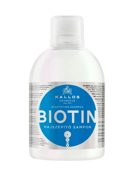 Kallos Cosmetics Biotin 1000ml Besleyici Ve Koruyucu Şampuan ürün görseli 1