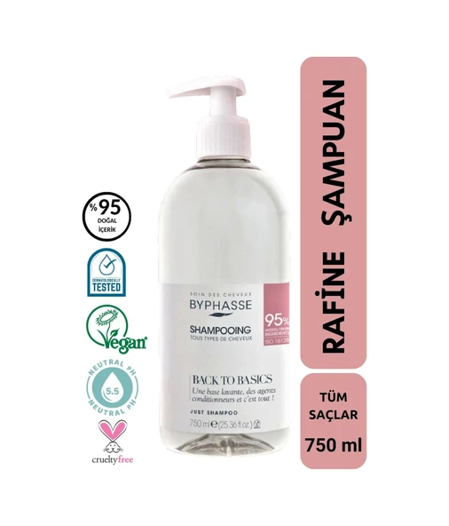 BYPHASSE Back To Basics Normal Saçlara Özel Rafine Şampuan 750ml ürün görseli 1