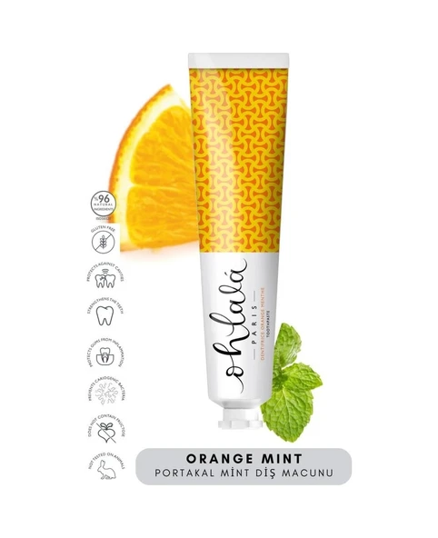 OHLALA Orange Mint (Portakal-Nane) Diş Macunu 75ml - Resim 2