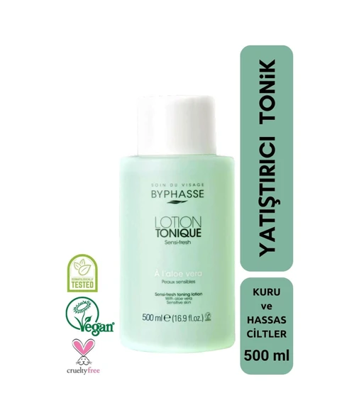 BYPHASSE Yatıştırıcı Tonik Kuru ve Hassas Ciltler 500ml ürün görseli 1