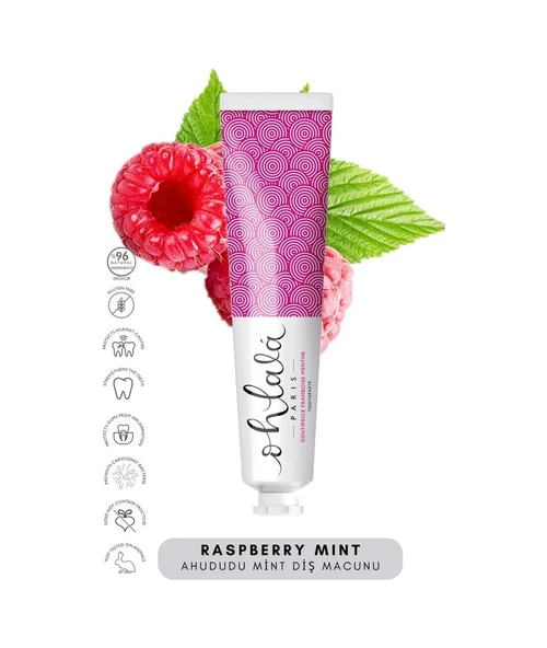 OHLALA Raspberry Mint (Ahududu-Nane) Diş Macunu 75ml - Resim 2