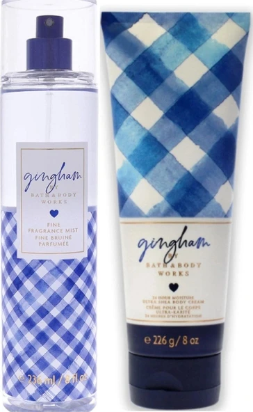 Bath & Body Works Gingham Vücut Losyonu Ve Spreyi 2'li Set ürün görseli 1
