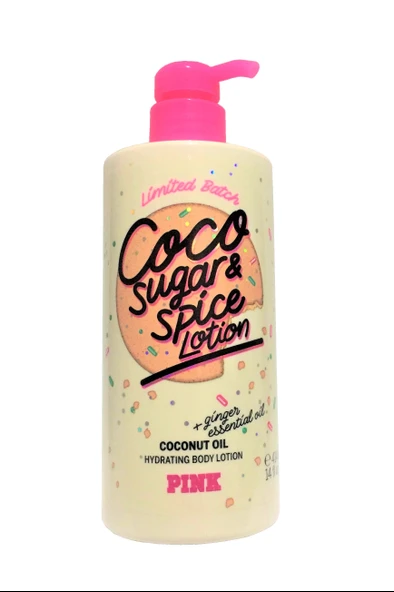 Victoria's Secret Pink Coco Sugar & Spice + Ginger Essential Oil 414 Ml Kadın Vücut Losyonu ürün görseli 1