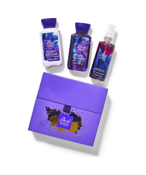 Bath & Body Works Dark Kiss Seyahat Boyu Hediye Seti ürün görseli 1