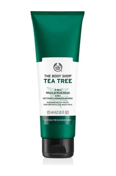 The Body Shop Çay Ağacı 3'ü 1 Arada Temizleyici Scrub Maske 125ml ürün görseli 1