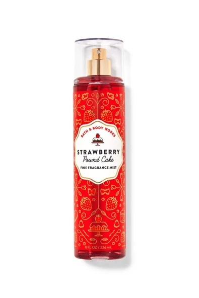 Bath & Body Works Strawberry Pound Cake Vücut Spreyi 8 oz / 236 mL ürün görseli 1
