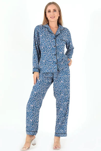DoReMi Papatya Desenli Uzun Kollu Kadın Pijama Takım ürün görseli 1