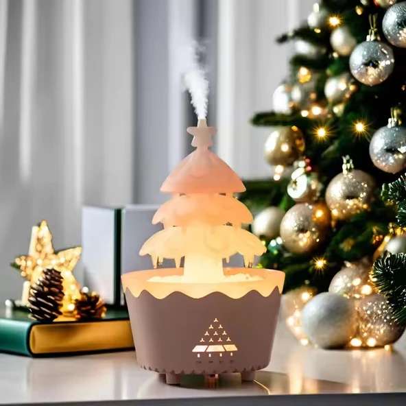 Hava Nemlendirici Şans Ağacı Ultrasonik Difüzör Aroma Yayıcı RGB 250ml BHU-09 ürün görseli 1