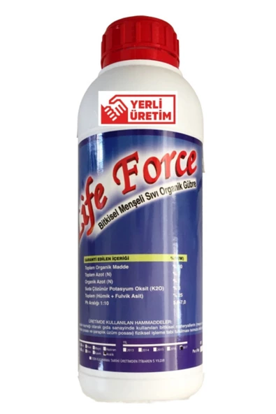 Life Force 1 Lt Humik Fulvik %25 Ph:5-7 ( Bitkilere Enerji ) Organik Sıvı Yaprak Ve Toprak ürün görseli 1