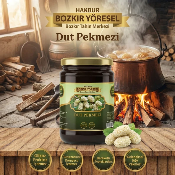 Bozkır Tahin Merkezi Köy Dut Pekmezi 800gr (doğal & katkısız) ürün görseli 1