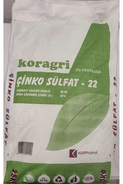 ÇİNKO SÜLFAT % 22 (25 KG) ürün görseli 1
