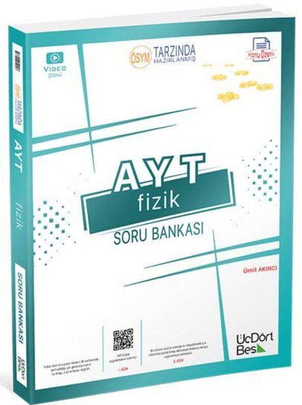 2023 AYT Fizik Soru Bankası Üç Dört Beş Yayınları ürün görseli 1