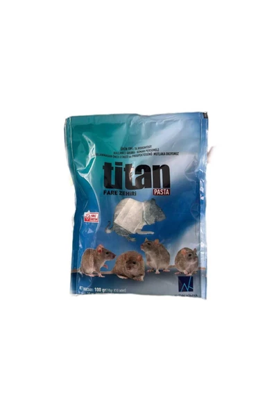 TİTAN PASTA FARE ZEHİRİ 100GR(10GR-10ADET) ürün görseli 1