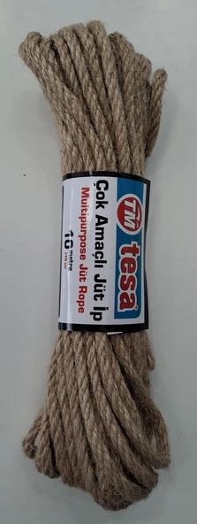 TESA ÇOK AMAÇLI JÜT İP / HASIR İP / EL İŞİ İPİ 10 METRE (+-10cm) KALINLIK 5 mm ürün görseli 1