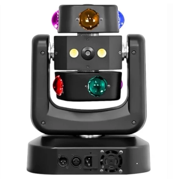 DJ PRO DOUBLE 150 WATT 360' LED EFEKT LAZER STROBE ROBOT IŞIK ürün görseli 1