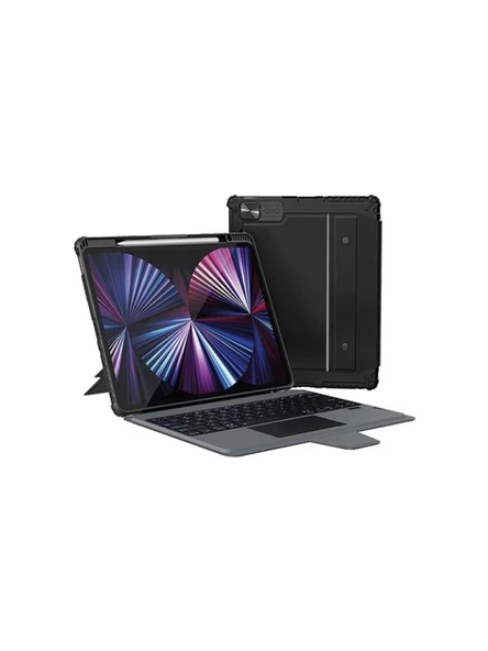 Nillkin NLK-0336 Bumper Rgb Işıklı Klavyeli iPad Kılıf iPad 12.9 2020/21/22 ürün görseli 1