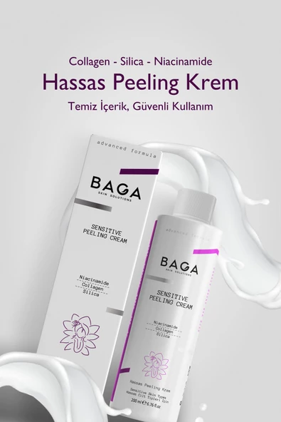 BAGA Aydınlatıcı,Yoğun Nemlendirici Peeling Krem 200 Ml ürün görseli 1