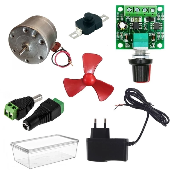 Kutulu 4 in 1 Basit Motor Deney Seti (4 Devre) - Öğrenci Elektrik Devresi ürün görseli 1