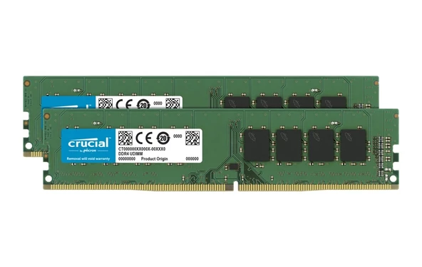 Crucial 64 GB (2x32) 3200 MHz DDR4 CL22 UDIMM CT2K32G4DFD832A Ram ürün görseli 1