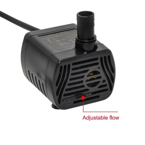 Usb Mini Akvaryum 3.5/9V  1-3W Dalgıç Su Pompası - Resim 3