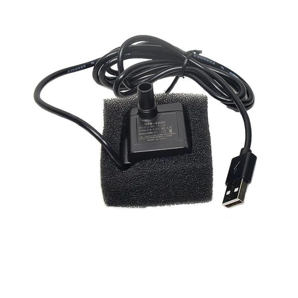 Usb Mini Akvaryum 3.5/9V  1-3W Dalgıç Su Pompası - Resim 5