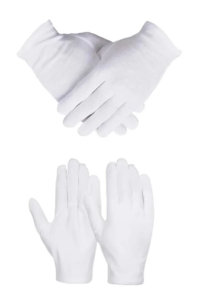 Midex CGL-1213 Beyaz Bez Klarnet Eldiveni - Resim 3
