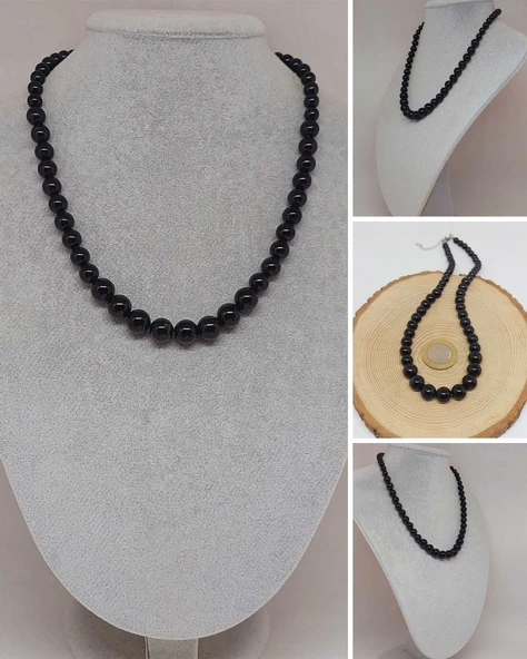 Galaksi Serisi Shungite (Şungit) Taşı Tasarım Kolye ürün görseli 1