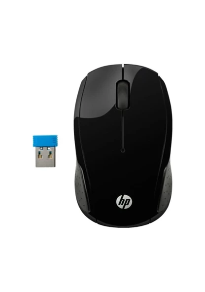 HP 200 Kablosuz Mouse Siyah X6W31AA ürün görseli 1