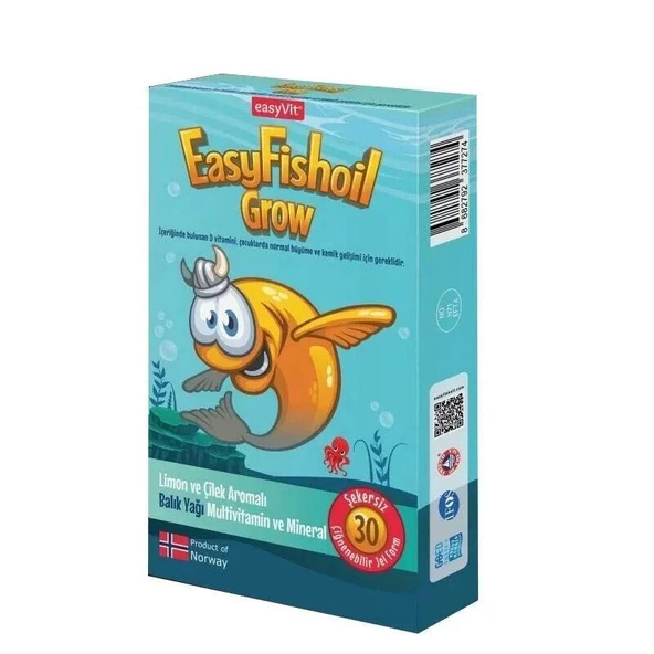 Easy Fish Oil Grow 30 Adet Çiğnenebilir Jel Form ürün görseli 1