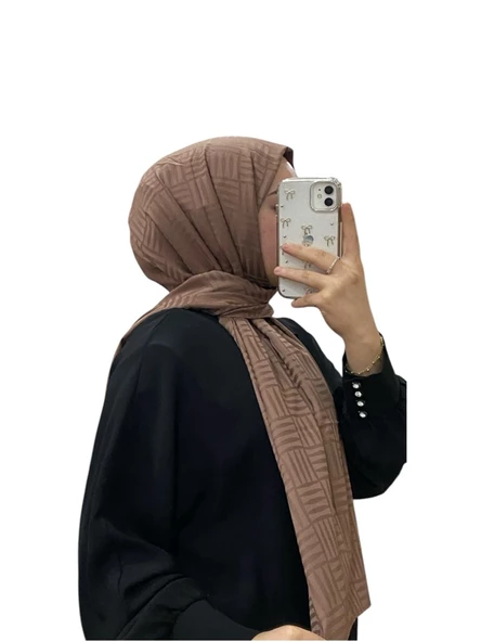 JAKARLI ŞERİT ÇİZGİ DESENLİ ŞAL 1029 ürün görseli 1