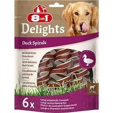 8IN1 Delights Spirals Ördekli Köpek Ödül Maması  60gr (6'lı) ürün görseli 1