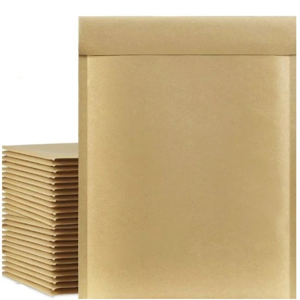 Kraft Kaplı Balonlu (Baloncuklu pat pat) Zarf 17x25+5cm  100 Adet ürün görseli 1