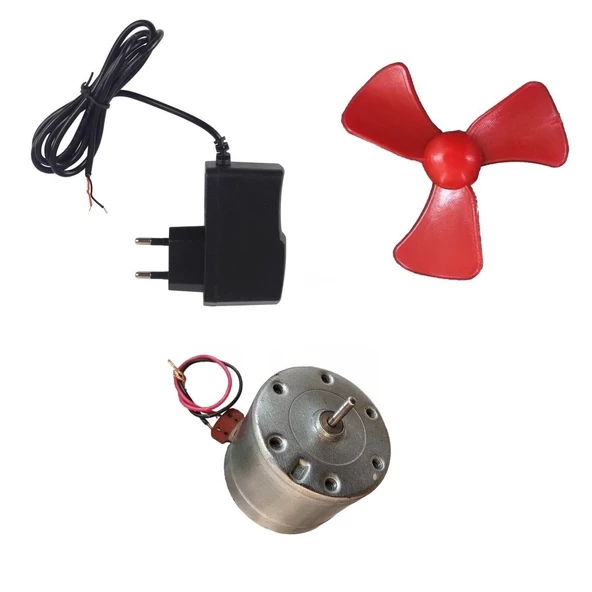 Adaptörlü Basit Motor Deney Seti - Öğrenci Elektrik Devresi ürün görseli 1