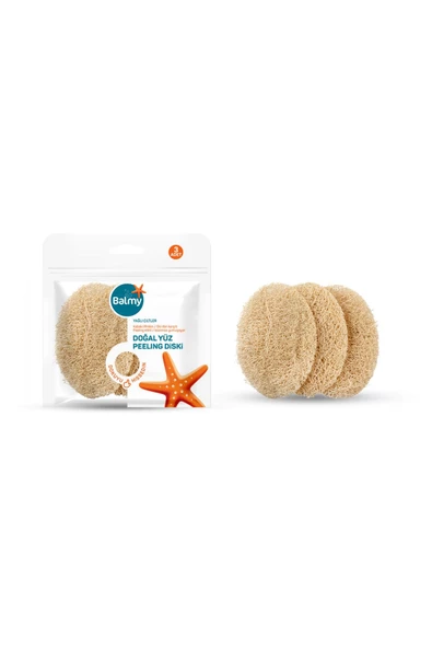 Balmy Doğal Kabak 3'lü Yüz Peeling Diski ürün görseli 1