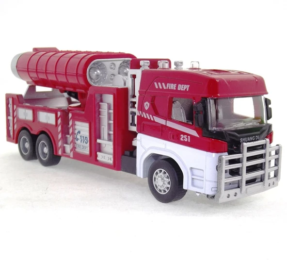 Die Cast Model Çek Bırak Duman Emici İtfaiye Kamyonu ürün görseli 1