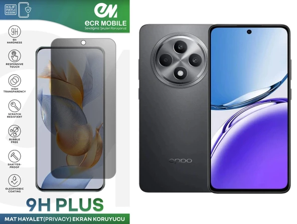 Oppo Reno 11FS Ekran Koruyucu Tam Uyumlu 9H Esnek Nano Kırılmayan HAYALET(Privacy) ürün görseli 1